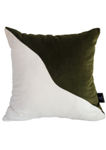 Load image into Gallery viewer, Green and White Pillow
