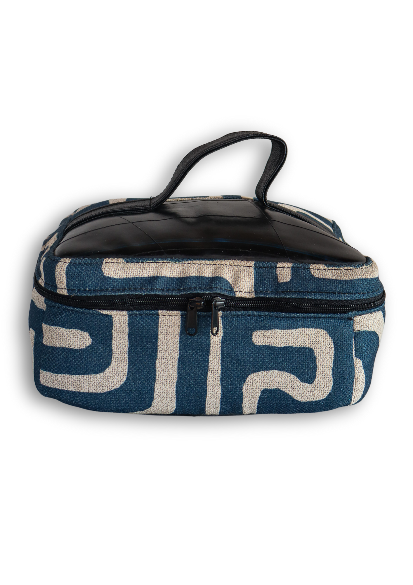 Blue and White Toiletry Bag