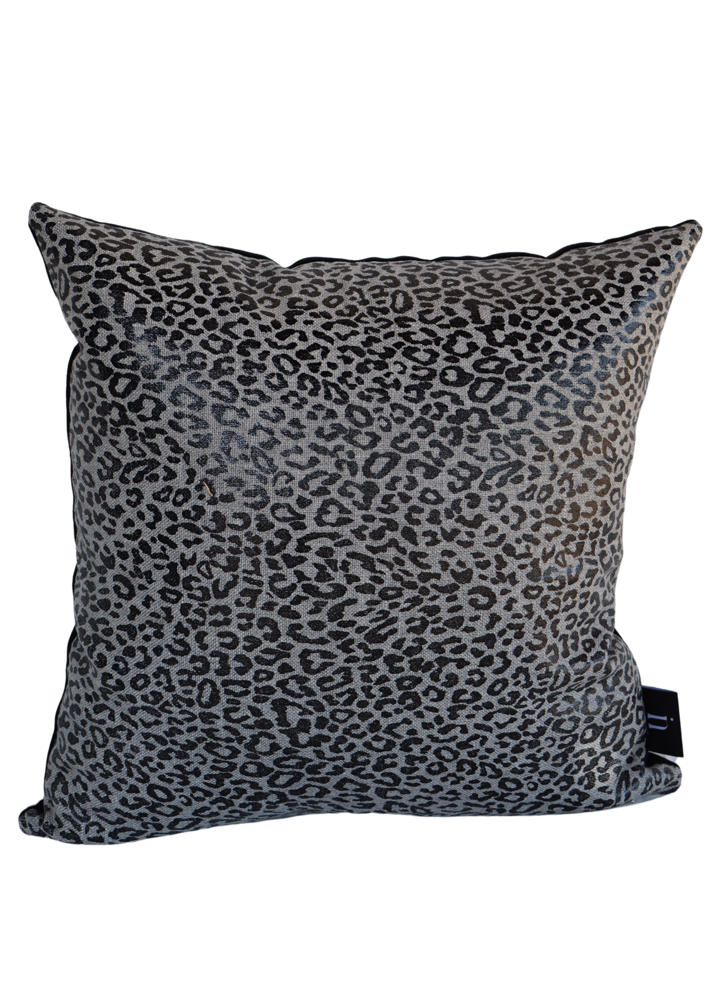 Leopard Black and Grey Pillow