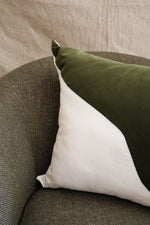 Load image into Gallery viewer, Green and White Pillow
