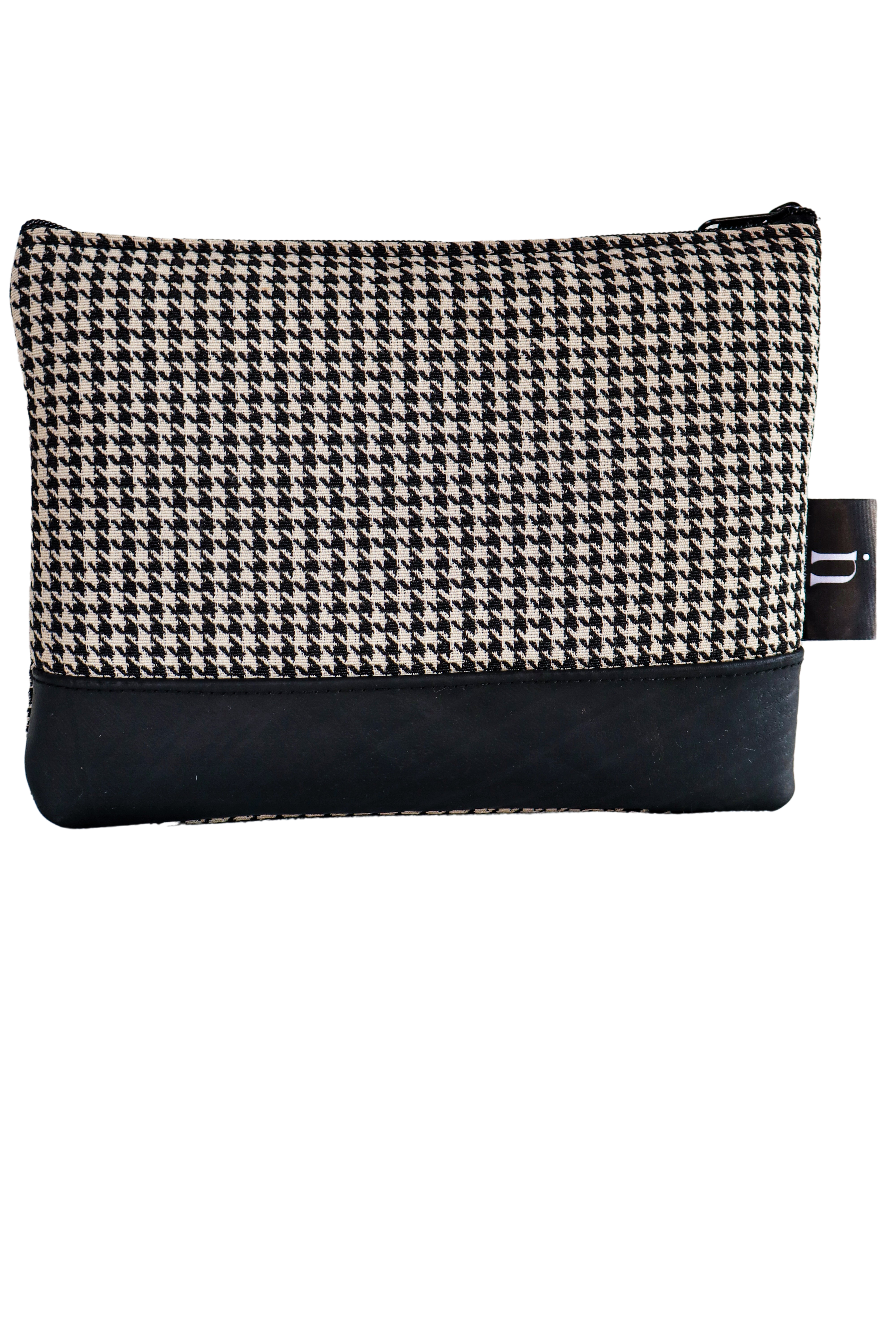 Houndstooth Cosmetic Bag