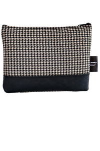 Houndstooth Cosmetic Bag